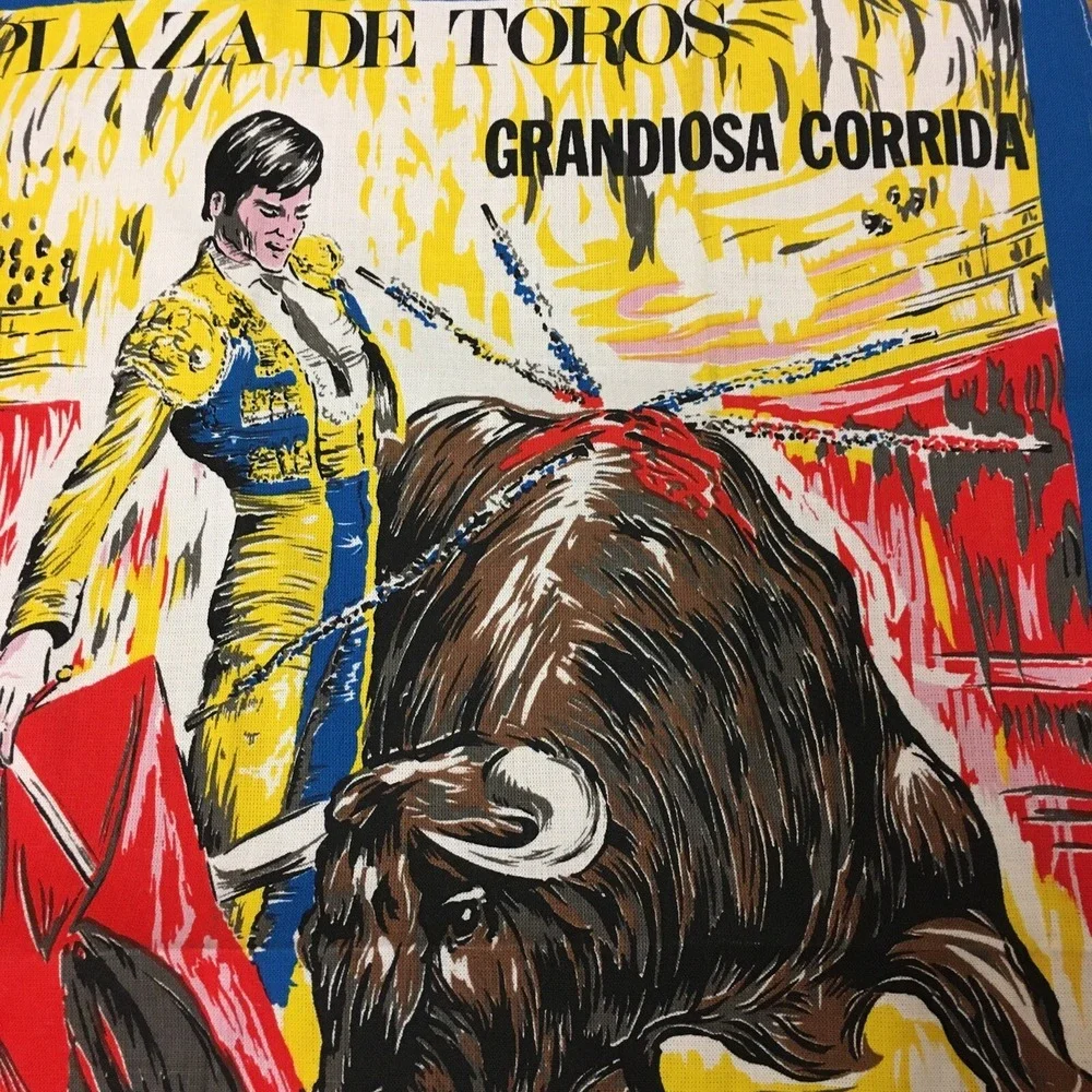 Matador Bull Fight Plaza Plaza De Toros Grandiosa Towel Wall Hanging Suvioneir